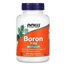 나우푸드 보론 붕소 Boron 3mg 250캡슐 칼슘 마그네슘 알비온 보로가닉 글리신