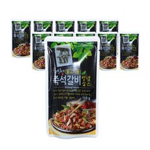 혁이네 보쌈 수육용 재료 150g 10개 삶은고기 간편한 소스 양념, 불고기 즉석갈비용