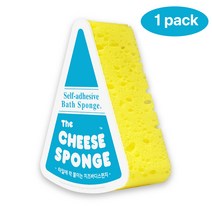 욕실 타일에 착 붙는 치즈 바디 스펀지 안 풀어지는 샤워볼 샤워타올 어린이 아기 샤워 스폰지, 1개