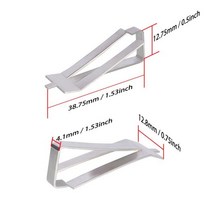54 3 2 1 개/몫 스테인레스 유리 가열 침 클립 클램프 프린터 빌드 플랫폼 리테이너 Ultimaker Ender3, 02 2PCS