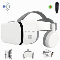 3D VR AR 스마트안경 블루투스 BOBOVR Z6 업그레이드 안경 헤드셋 구글 카드보드 가상 현실 스마트폰용 무선 헬멧, [02] only VR black