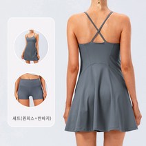 couyor 여성 테니스 원피스 스포츠 운동복 배드민턴 치마