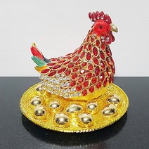 호아트 황금알 보석 닭 장식품, 빨강