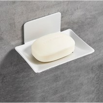DND마켓 심플 비누 거치대 받침대 케이스 곽 무타공 (주)존글로벌, 화이트
