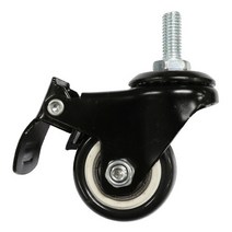 2인치 볼트 M10 회전 가구바퀴, 볼트(M10) 회전 브레이크 H4 블랙(1개)