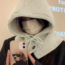 글램디아 따뜻한 니트 바라클라바 따스넥워머 겨울방한모자