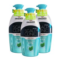 LG생활건강 오가니스트 스칼프RX클리닉 쿨멘솔 샴푸 750ml, 3개