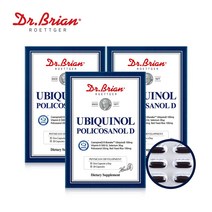 [3통] 닥터브라이언 유비퀴놀 폴리코사놀 D (총3개월분) 카네카사 코큐텐, 30정, 3개, 30정