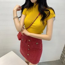 9color 비비드 미니 반폴라 니트