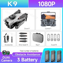 CFLY FAITH2PRO 드론 K9 4K EIS 울트라 HD 올라운드 장애물 항공 미니 어린이용 Vs Z908 2023 년 신제품, 6.1080P Gray 3B