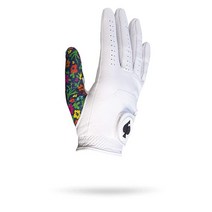 Pins Aces Flower 파워 프리미엄 투어 골프 장갑 - 천연 카브레타 가죽 오래 지속되는 내구성 남성 또는 여성용 훌륭한 가치 왼손 및 오른손 (스몰 오른손) [미국 직배