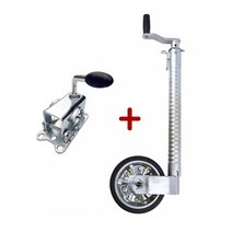 카라반트레일러 소형 카라반 바퀴 헤비 듀티 48mm 리브 트레일러 자키 휠 캠퍼 잭, 기수 휠 클램프