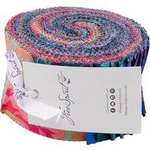 Kaffe Fassett 콜렉티브 2023년 2월 다크 디자인 롤 40개 6.4cm(2.5인치) 스트립 젤리 롤 프리 스피릿