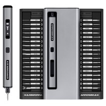 AM ARROWMAX 전동 정밀 드라이버 소형 전동 드라이버 비트 34개 5단계 토크 조절 정역전 전동수동 마그넷 첨부 500mAh USB-C 충전식 LED 라이트 첨부 컴팩트 경량 소형 정밀 드라이버 전자 기기PC휴대전화시계안경카메라 모델 수리 공구 SES PRO