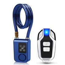 자전거 도난 방지 경보기elecpow 오토바이 잠금 알람 무선 원격 제어 방수 스쿠터, 푸른