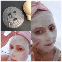 마스크팩 시트 보습 강화 일회용 비닐 커버 100매 케어 화이트팩 페이스, 단품