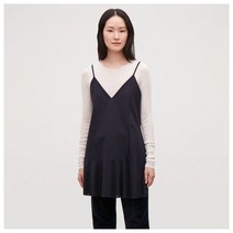COS 네이비 시어 패널 스트랩 탑 미니 드레스 사이즈 XS 새상품 택있음 블라우스 cos
