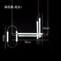 심플한 포스트모던 레스토랑 샹들리에 조명 럭셔리 링 전시 홀 램프 북유럽 디자이너 예술적 거실, 07 Glass acrylic