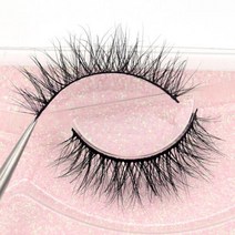 Visofree 13mm 속눈썹 밍크 3D 자연 긴 없는 수제 인조 메이크업 G09, G08