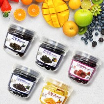 [ 새콤달콤 건과일 5종 ] 건포도 건망고 건블루베리 건자두 건크랜베리, 1통, 건블루베리 250g