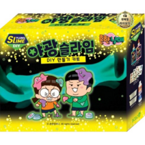 라이브잇 흔한남매 야광슬라임 DIY 만들기 키트, 혼합색상, 10세트
