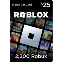 Roblox 디지털 기프트 카드 카톡 발송 1700 Robux 독점 가상 아이템 포함 온라인 게임 코드, 2200  robox