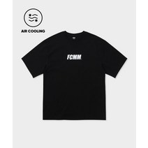 FCMM 에센셜 쿨링 코튼 티셔츠 블랙 ESSENTIAL COOLING COTTON TSHIRT BLACK