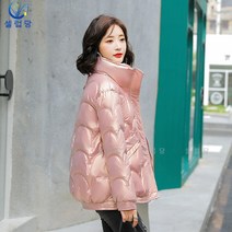 셀럽당 패딩 여 쇼트 겨울 박시 패딩 코트