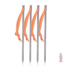 견고한 Tent Accessory Titanium Pegs Outdoor Camping Equipment Nails Awning Stakes Portable Tool 168m, 01 4PCS