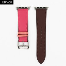 URVOI-싱글 투어 밴드 스마트 워치 호환 watch 울트라 시리즈 8 7 6 5 4 SE 스위프트 가죽 스트랩 iWatch 손목 클래식 핸드 메이드 41 45mm 시곗줄 시계줄, 14 Bordeaux R R