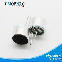 물콘 판형열교환기 농사 10pcs 4.5*2.2mm 6*5mm 9*7mm 일렉 트릿 마이크 콘덴서 픽업 52DB 56DB 2 핀 포함, 03 6x5mm 52DB with pin