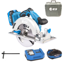 ES산업 정품 L107CSBL 7인치 충전 원형톱 스킬 20V 배터리2개 세트 톱날포함 완벽옵션
