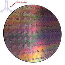 전기 전자 부품 CMOS 실리콘 웨이퍼 12 인치 컴플리트 칩 IC 칩 포토 리소그래피 회로 브래킷 포함, 02 Grey