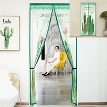 선인장 문 모기장 90x200cm 베란다모기장 미니모기장 특대형모기장 슬라이드방충망 간편모기장 이층침대모기장 방