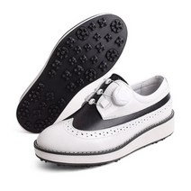 여자 남자 발편한 쿠션좋은 키높이 골프 신발 운동화 윙팁 골프화