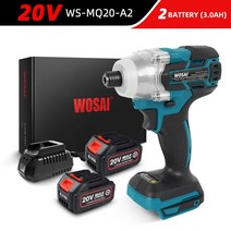 dcf887p2a 임팩드릴 WOSAI-MT 시리즈 20V 무선 전동 스크루 드라이버 155NM 브러시리스 모터 전기 임팩트, 05 WS-MQ20-A2_01 EU