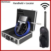 산업용 내시경 카메라 Locator-산업용 7 인치 스크린 파이프 자동차 검사 보스코프 512Hz Sonde Handheld, [01] 20m, [01] Blue cable