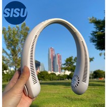 시수 넥밴드 선풍기 1+1 화이트 휴대용 넥선풍기 목선풍기 목에거는 무선 넥 목풍기 넥풍기, 화이트(마스크 스트랩 증정)