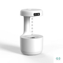 무중력가습기 에어레스트 아로마오일 탁상용 무드등 원룸 고양이 강아지 차량 책상용, White, 한국