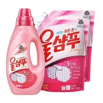 울샴푸 오리지널 1L 용기 + 1.4L 리필 2개, 1세트
