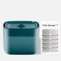 고양이정수기3L 고양이 물 분수 자동 필터 USB 전기 음소거 술꾼 그릇 애완 동물 디스펜서 모션 센서에 대, 04 Green 02