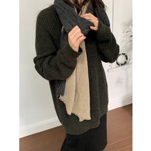 [당일배송] 투톤 플리츠 머플러 3colors 머플러 목도리