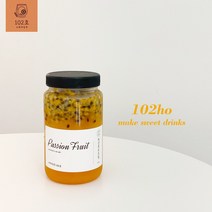 수제청 102호 / 패션후르츠청 / 자몽청 레몬청 딸기청 사과청 만들기 답례품, 380g