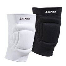 스타 쿠션 무릎보호대 피구 배구, 화이트