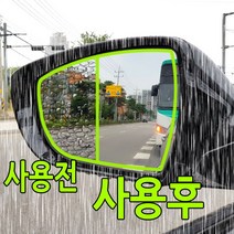 기어가 사이드미러 방수 발수 코팅필름 싼타페CM, 싼타페CM(05-12년)리피터무-28
