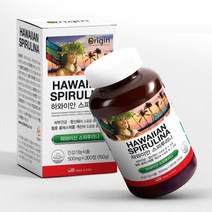 오리진 하와이안 스피루리나 500mg 300정 50일분 엽록소 피부 건강 항산화 미국산, 상세페이지 참조, 상세페이지 참조