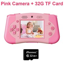 입문용 DSLR 파워샷 줌 브이로그 유튜브용 가성비 액션캠 고속 디지털 카메라 미니 디카 풀프레임 미러리스 셀카 4K 방수 동영상 촬영prograce 어린이 장난감 74, 32g 카드 핑크 카메라