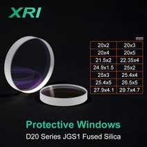 거리측정 레이저줄자 디지털 파이버 레이저 보호 창문 렌즈 보호용 창문 WSX Precitec Raytools 헤드 용 Dia20/22.35/24.9/25.4/26.5/27.9, CHINA, 25.4x4mm, 13 25.4x4mm