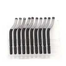 Trimming knife Scraper Deburring Tool Cutters Set Burr Remover Hand for Wood Plastic Aluminum Copper, [02] Blades-10PCS