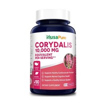 누사퓨어 코리달리스 현호색 뿌리 20:1 추출물 10000mg 180베지캡슐, 1개, 기본